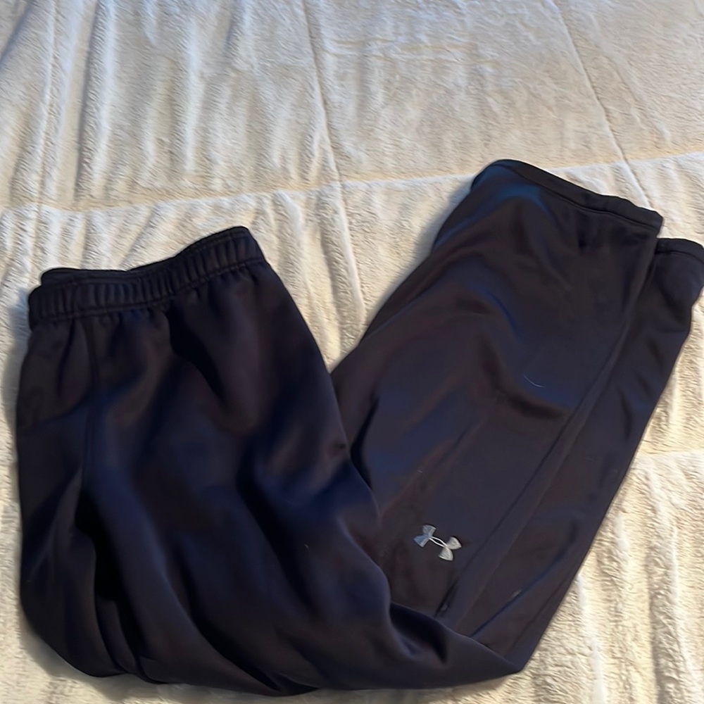 Under Armour Sweatpants Mens Large black Storm Loose Coldgear Drawstring Pockets